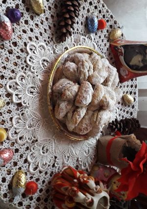 O poză a rețetei Cornulețe vis de iarnă.