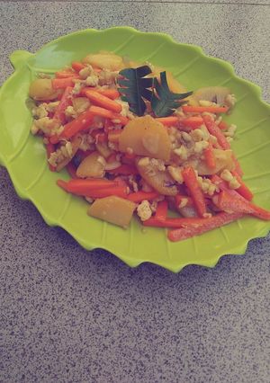 Foto resep Tumis KWT (kentang, wortel, telur)