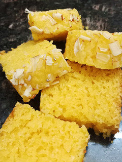A picture of Mango cake.