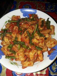 Foto resep Tahu tempe kacang panjang sambal pedas
