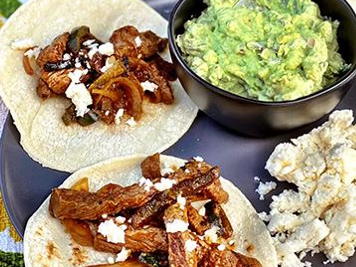 Easy Steps to Prepare Recipe Roasted Hatch Chile Wagyu Steak Fajitas that is Delicious, Really Delicious}