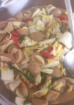 Foto resep Cah sawi putih