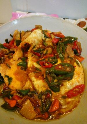 Foto resep telur kecap cabe