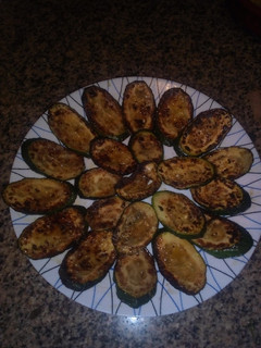 Una foto de Calabacines a la plancha simples