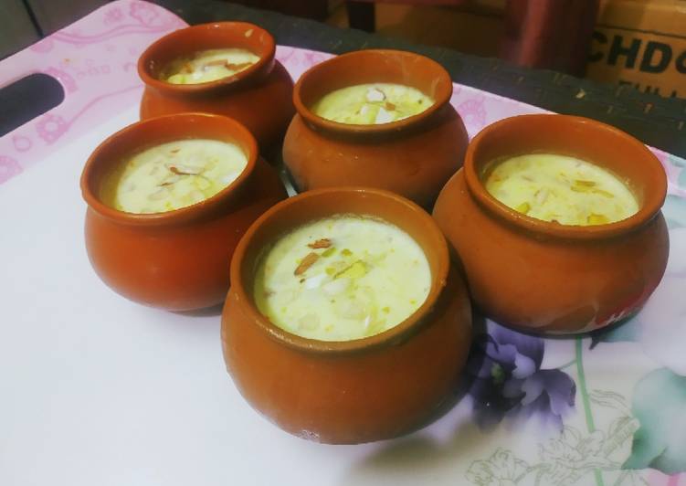 Easiest Way to Prepare Homemade KesarPista Matka Kulfi