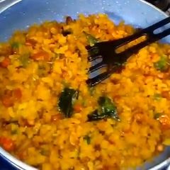 A picture of Poha breakfast recipe.