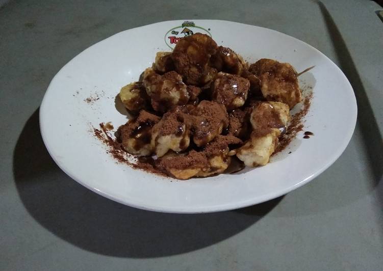 Pisang goreng milo