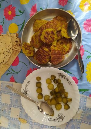 عکسی از دستور کتلت کدو وهویج