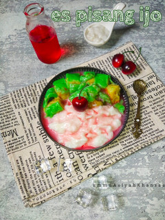 Foto resep Es pisang ijo