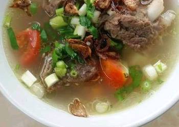 Masakan Unik Sop tulang iga sapi Sedap