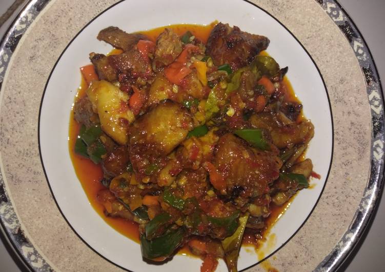 Ikan Asap bumbu pedas