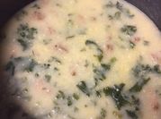 A picture of creamy bacon soup