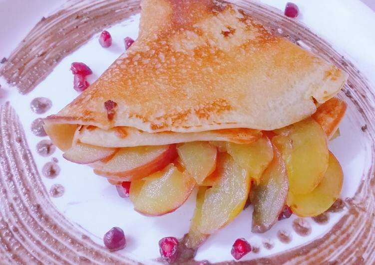 Step-by-Step Guide to Make Quick Caramalised Apple Crepes