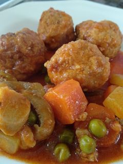 Una foto de Albóndigas a la huerta