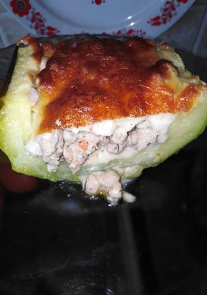 Töltött cukkini recept fotója