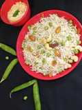 Matar Pulao in Rice Cooker