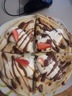 Una foto de Masa de crepes