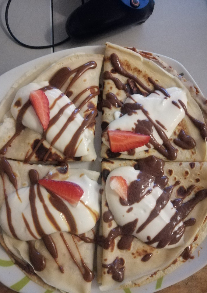 Una foto de Masa de crepes