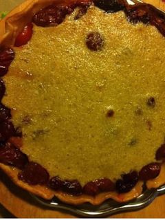 Une photo de Tarte prunes et amandes