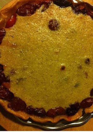 Une photo de Tarte prunes et amandes