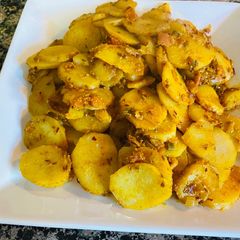 A picture of Jeera Aloo.