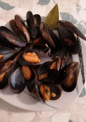 Una foto de Mejillones al vapor