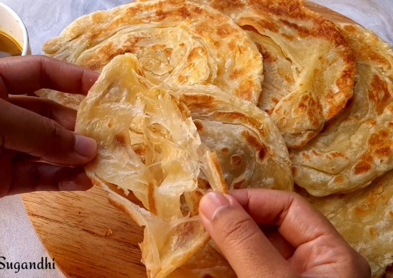 Roti Canai lembut Banyak layer nya