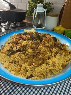 صورة لوصفة كبسة لحم