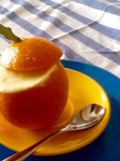 Una foto de Naranja helada