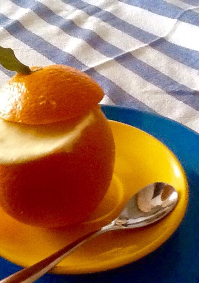 Una foto de Naranja helada