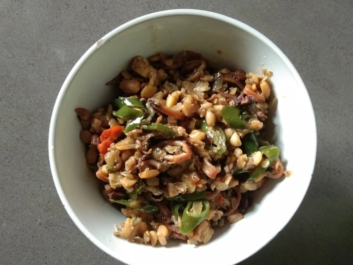 Cara Simple Membikin Resep  Oseng cumi asin yang Enak, Lezat