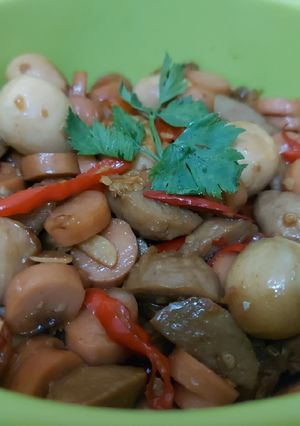 Foto resep Tumis Bakso,sosis,telur puyuh