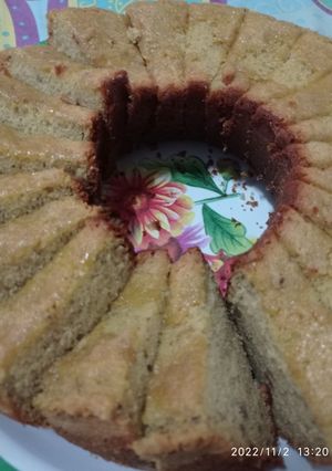 Foto resep Bolu pisang 8 telur panggang baking pan