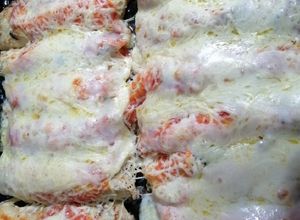 Una foto de Canelones sin salsa blanca.... Pero con muzarella