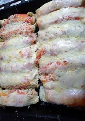 Una foto de Canelones sin salsa blanca.... Pero con muzarella