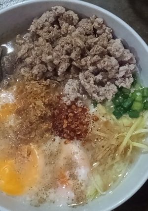 รูปของ โจ๊กไข่ขาวคีโต