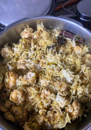 A picture of Prawns Pulao.