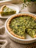 Tarta de brócoli y espinaca con mozzarella