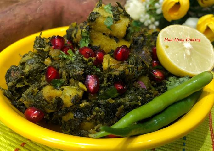 Simple Way to Make Gordon Ramsay Sweet Potato with Fenugreek Leaves (Methi Sakarakandi Sabzi)