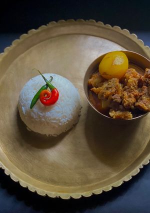 A picture of Mutton Curry - Bengali style.