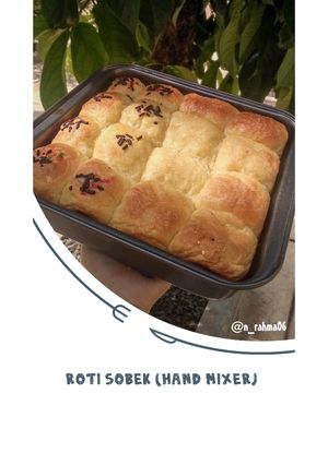 Foto resep Roti Sobek (Hand Mixer, All-in)