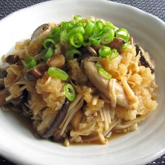 A picture of Asian Mushrooms & Grated Daikon Ponzu Salad.
