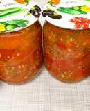 Обалденный cалат на зиму. Помидоры в базиликовом соусе | Tomatoes in basil sauce
