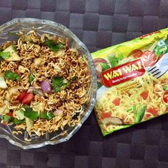A picture of Wai wai chaat.
