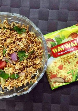A picture of Wai wai chaat.