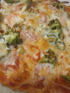 Una foto de Pizza vegetariana
