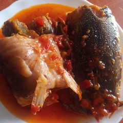 A picture of Fresh Mud fish stew.