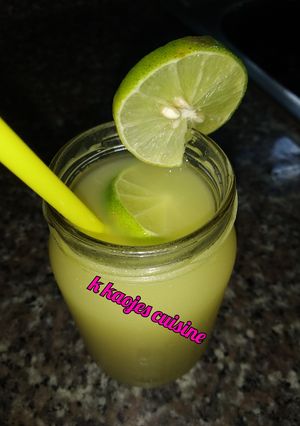 A picture of My cucumber lemon drink.