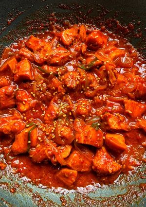 Foto resep Korean chicken buldak