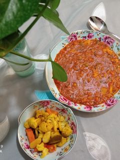 عکسی از دستور سوپ ورمیشل به روش خودم😇🍜